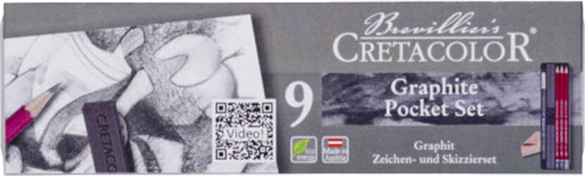 Creion grafit Creta Color 16029 Set creioane pentru artiști 9 Bucăți