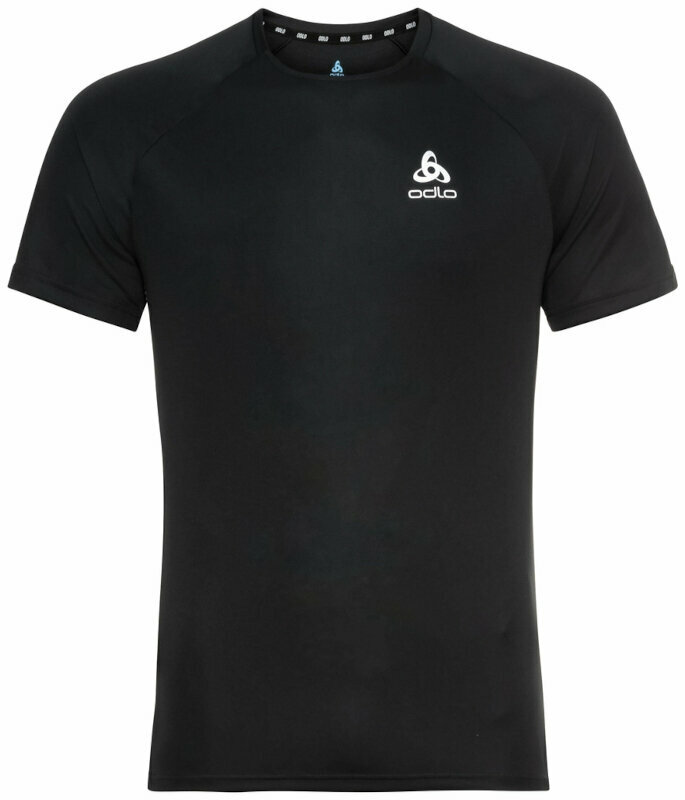 Majica za trčanje s kratkim rukavom Odlo Essential Black S Majica za trčanje s kratkim rukavom