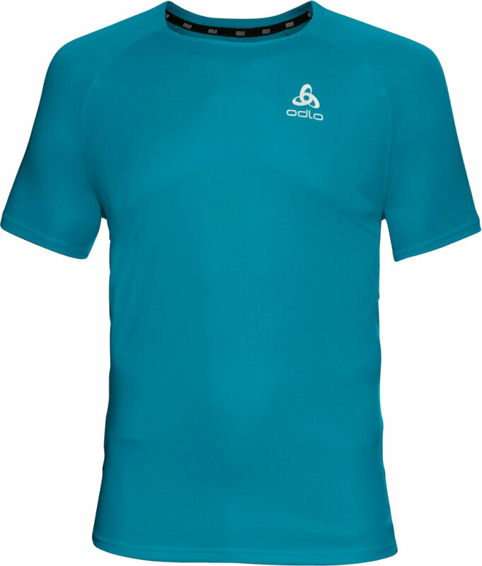 Тениска с къс ръкав за бягане Odlo Essential Stunning Blue L Тениска с къс ръкав за бягане