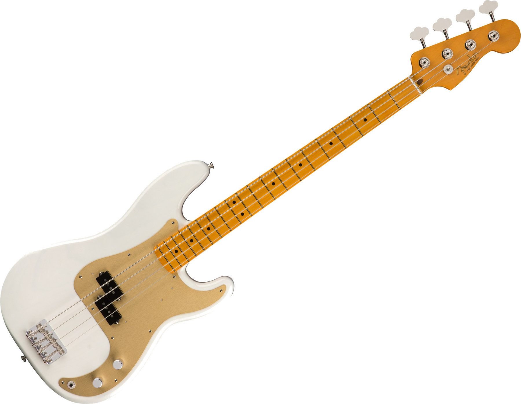 4-strängad basgitarr Fender 50s Precision Bass Lacquer Maple FB White Blonde
