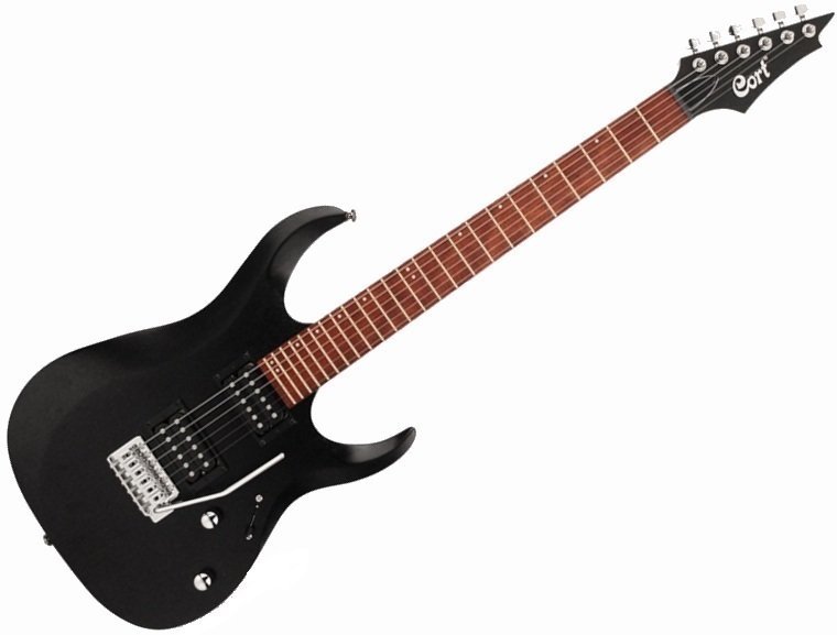 Elektromos gitár Cort X100 Open Pore Black