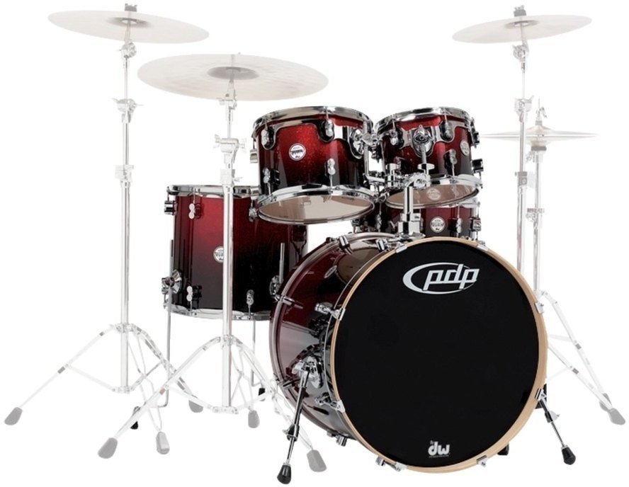 Akoestisch drumstel PDP by DW Concept Maple 22 Cherry Stain