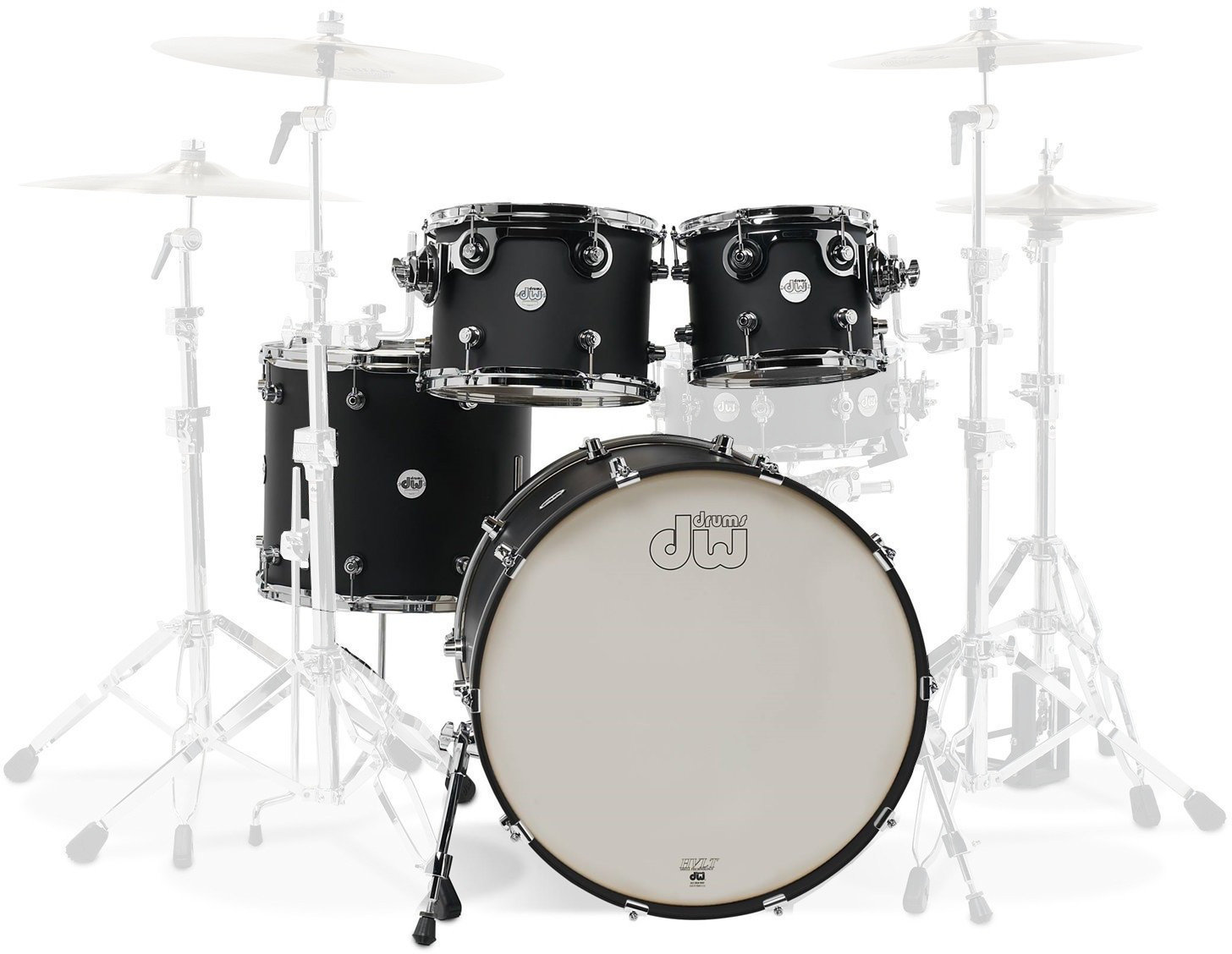 Akoestisch drumstel DW Design Series Black Satin