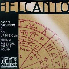 Струни за контрабас Thomastik Belcanto BC61 G Double Bass 3/4 Medium Струни за контрабас