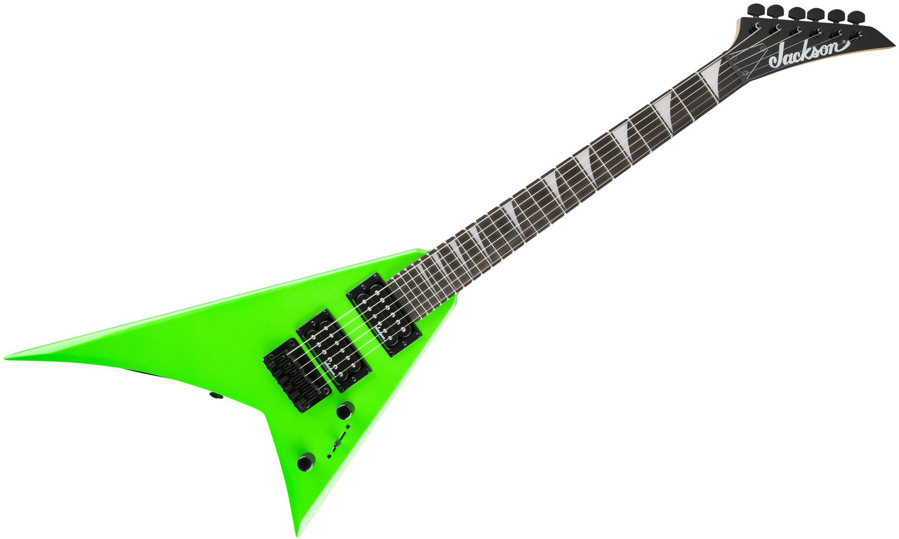 Guitare électrique Jackson JS1X Rhoads Minion AH FB Neon Green