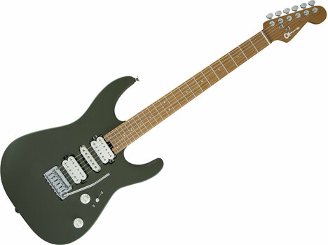 Elektrische gitaar Charvel Pro-Mod DK24 HSH 2PT CM Matte Army Drab - 1