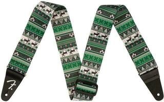 Колан за китара Fender Ugly Xmas Sweater GFI Green Fair Isle Колан за китара
