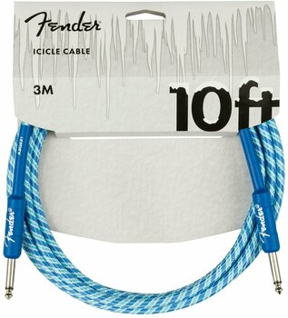 Cablu de instrument Fender Icicle Holiday 3 m Drept - Drept Cablu de instrument - 1