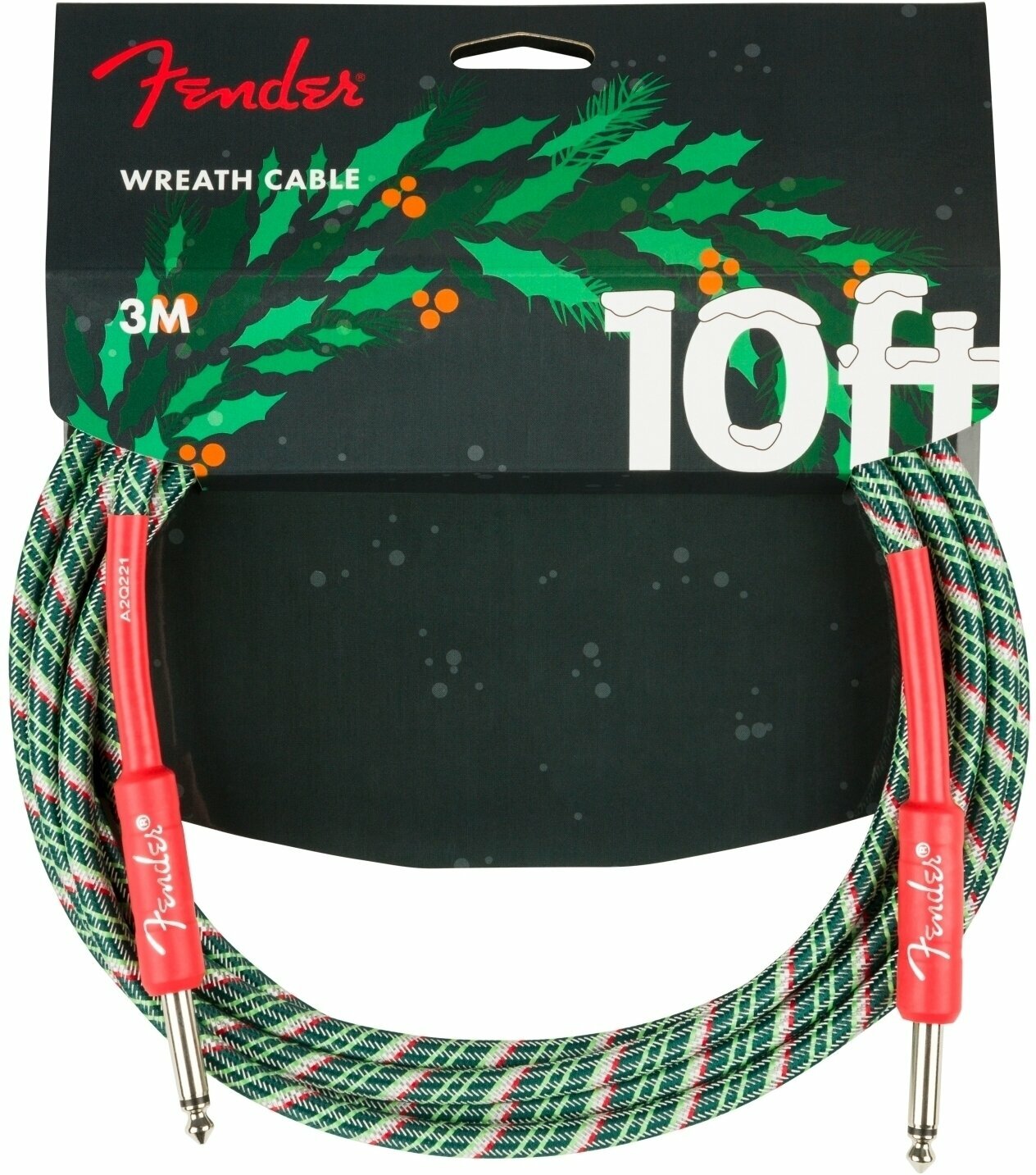 Instrumentkabel Fender Wreath Holiday 3 m Lige - Lige Instrumentkabel