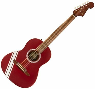 Akusztikus gitár Fender Sonoran Mini Competition Stripe Candy Apple Red - 1