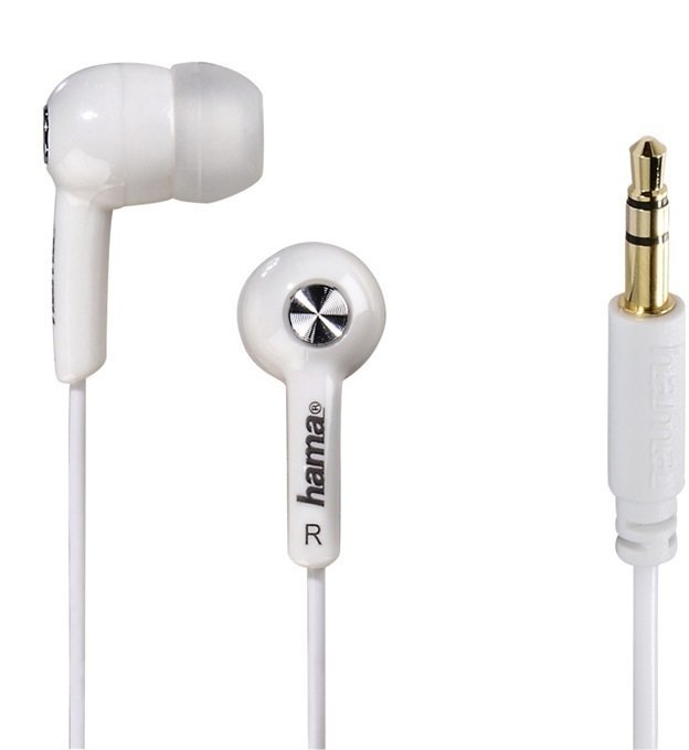 In-ear hoofdtelefoon Hama Basic4Music White
