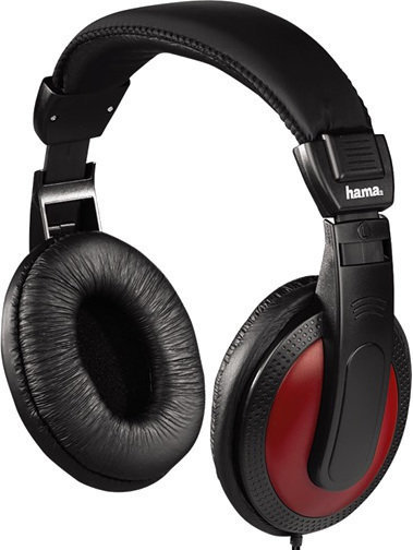 On-ear hoofdtelefoon Hama HK-5618 Black/Red