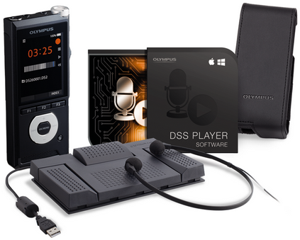 Draagbare digitale recorder Olympus DS-2600 / AS-2400 KIT Zwart