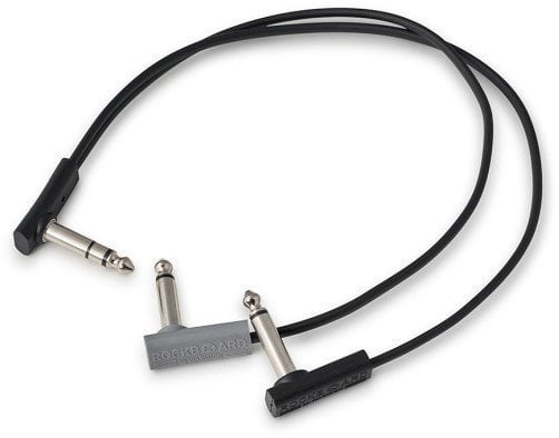 Adapter/Patch Cable RockBoard Flat Patch Y Black 30 cm Angled - Angled