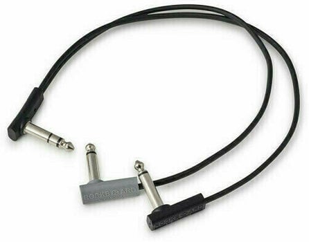 Cablu Patch, cablu adaptor RockBoard Flat Patch Y Negru 30 cm Oblic - Oblic - 1