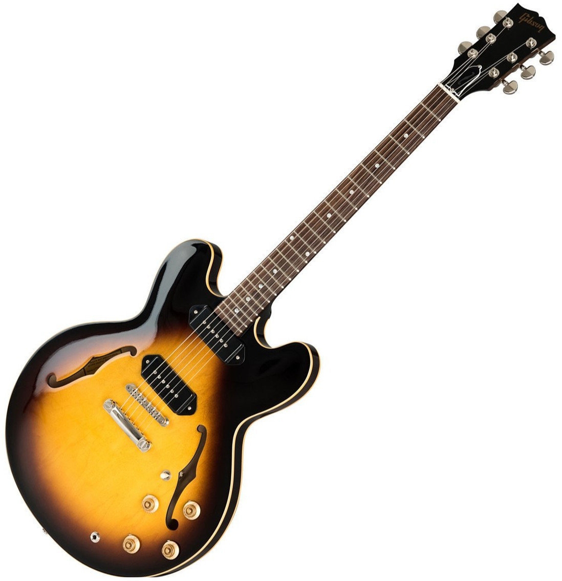 Félakusztikus - jazz-gitár Gibson ES-335 Dot P-90 2019 Vintage Burst