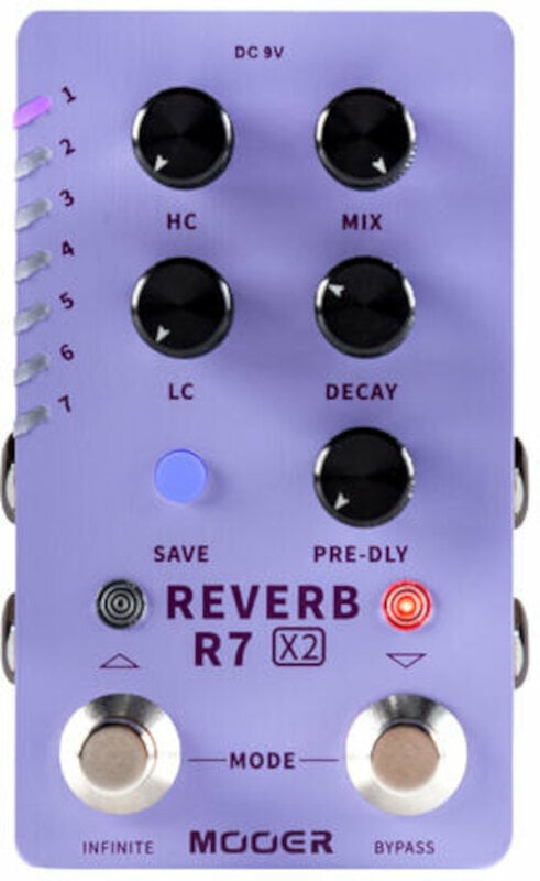 Guitar Effect MOOER R7 X2 Reverb