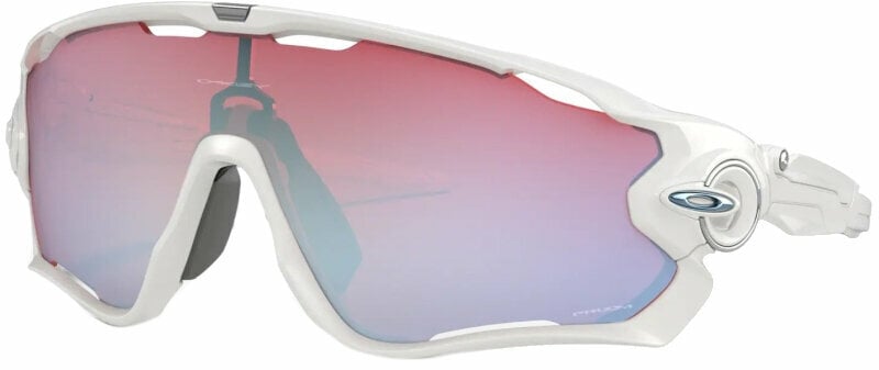Cyklistické okuliare Oakley Jawbreaker 92902131 Polished White/Prizm Snow Sapphire Cyklistické okuliare