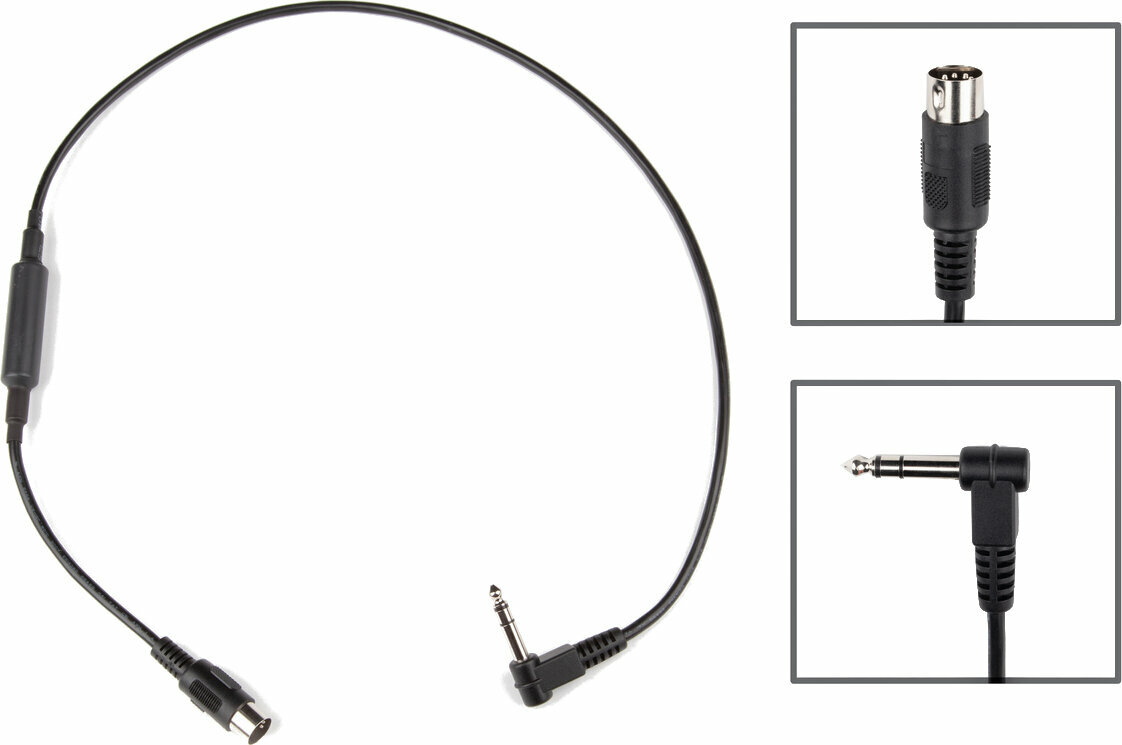 Câble MIDI Strymon MIDI-EXP SA Noir 76 cm