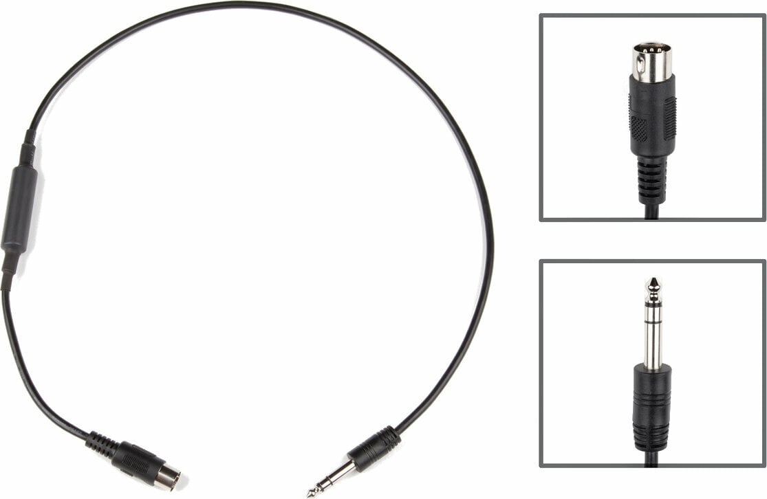 MIDI kábel Strymon MIDI-EXP SS Fekete 76 cm