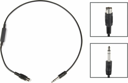 Câble MIDI Strymon MIDI-EXP SS Noir 76 cm - 1