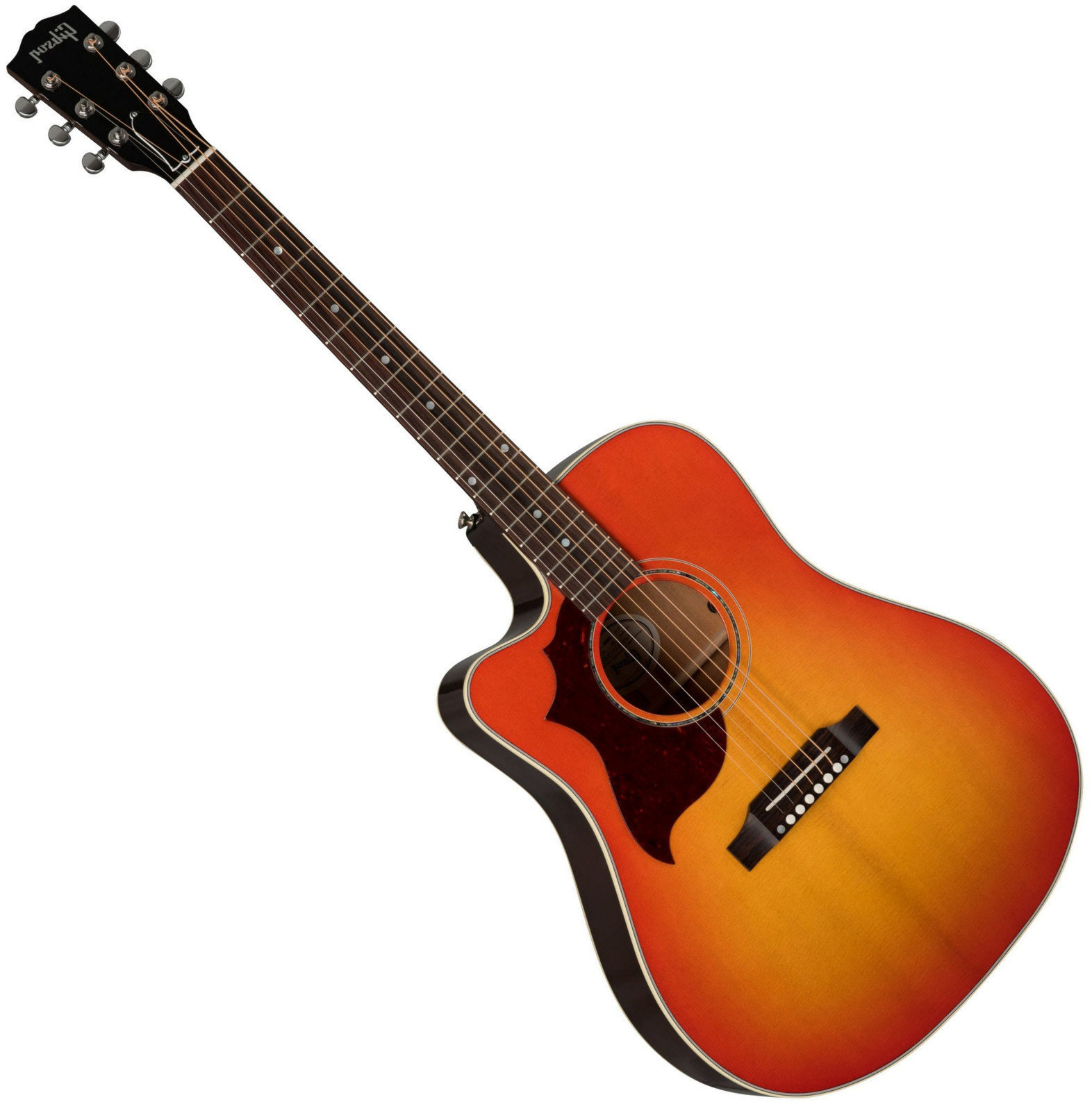 Guitarra electroacústica Gibson Hummingbird AG 2019 Mahogany Light Cherry Burst Lefty