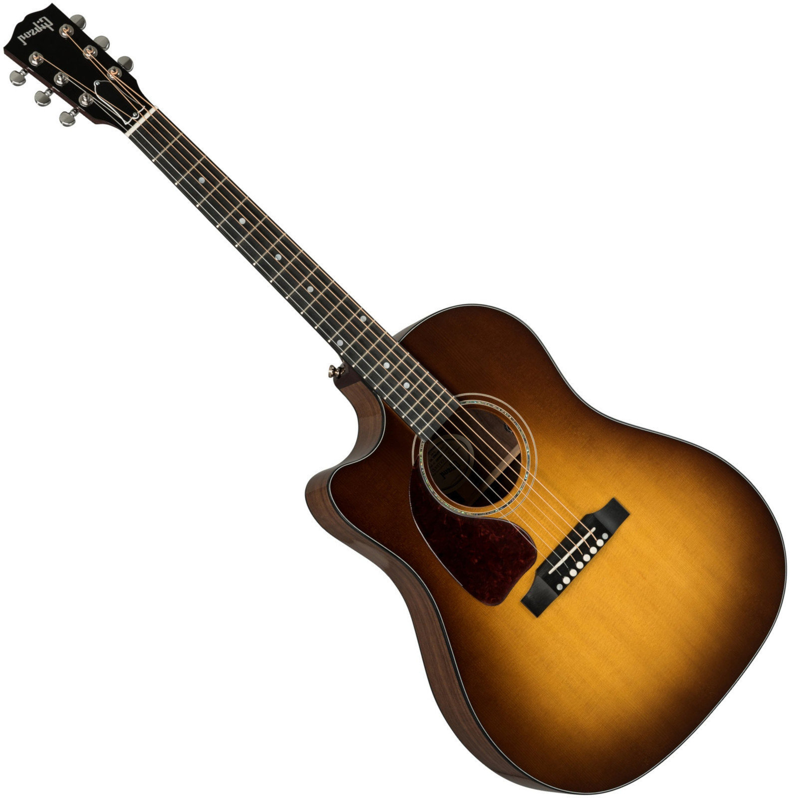Dreadnought elektro-akoestische gitaar Gibson J-45 AG 2019 Walnut Burst Lefty