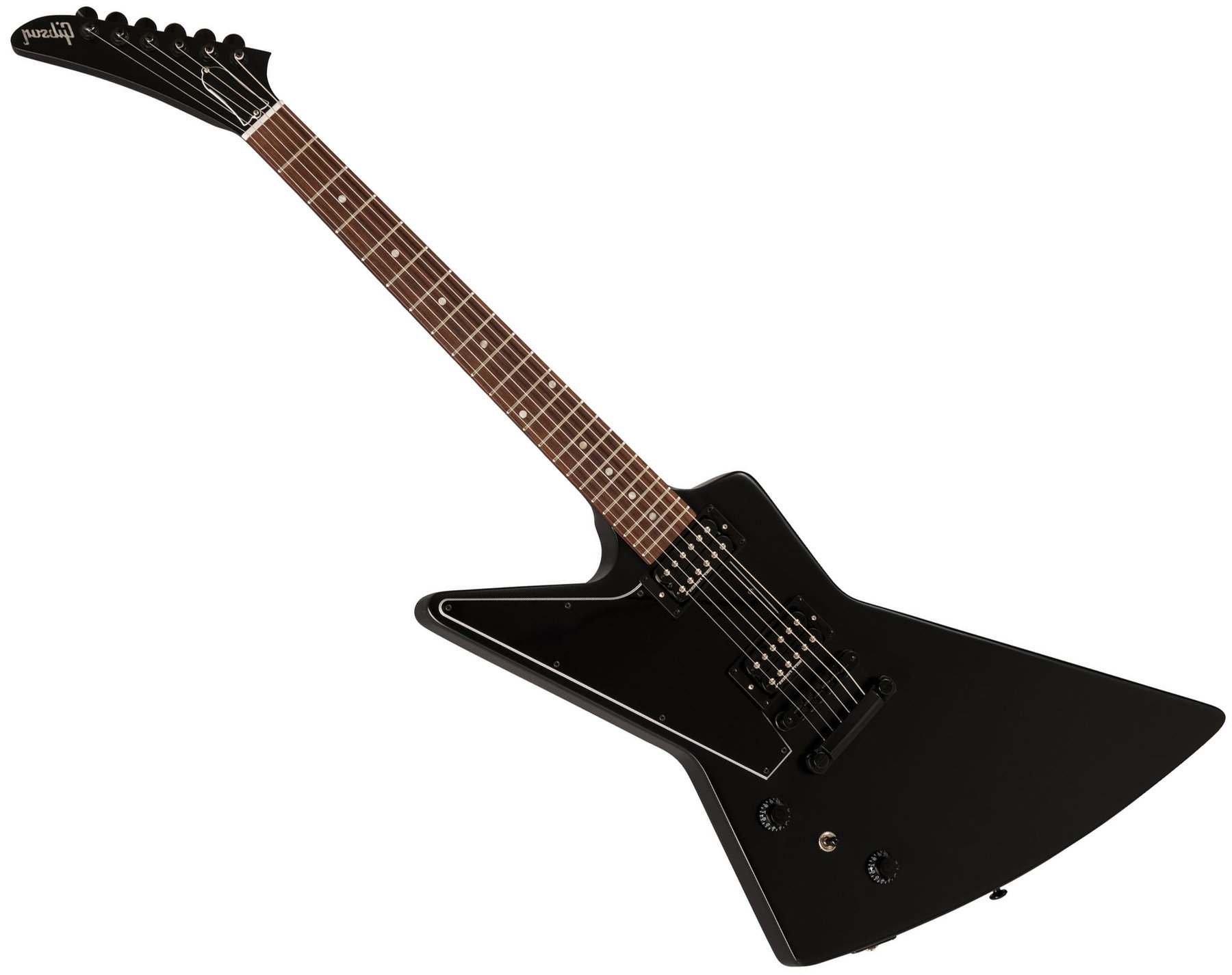 Elektrische gitaar voor linkshandige speler Gibson Explorer Tribute 2019 Satin Ebony Lefty