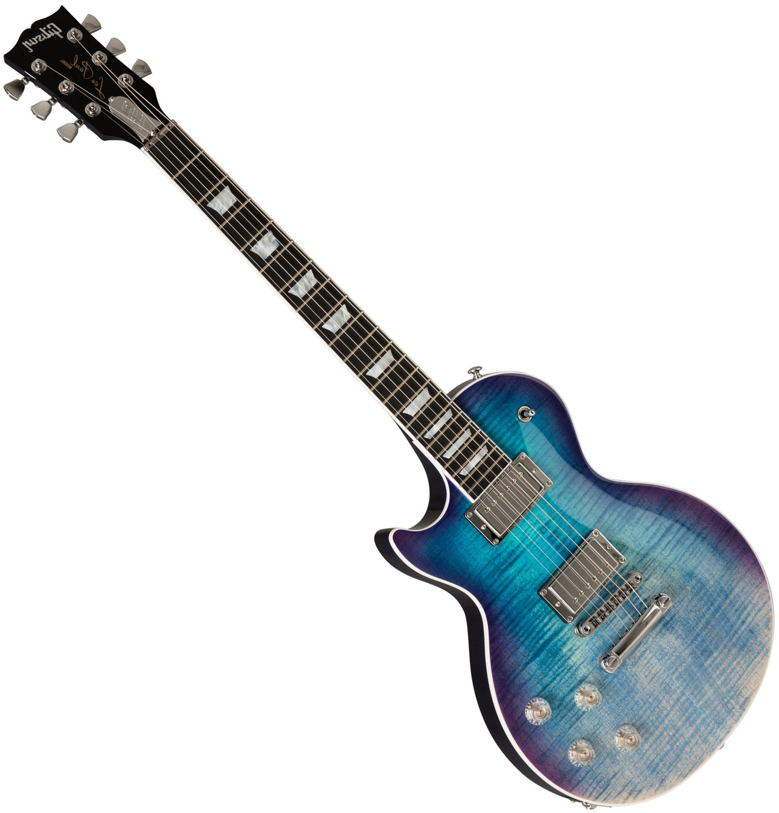 Elektrická kytara pro leváka Gibson Les Paul High Performance 2019 Blueberry Fade Lefty