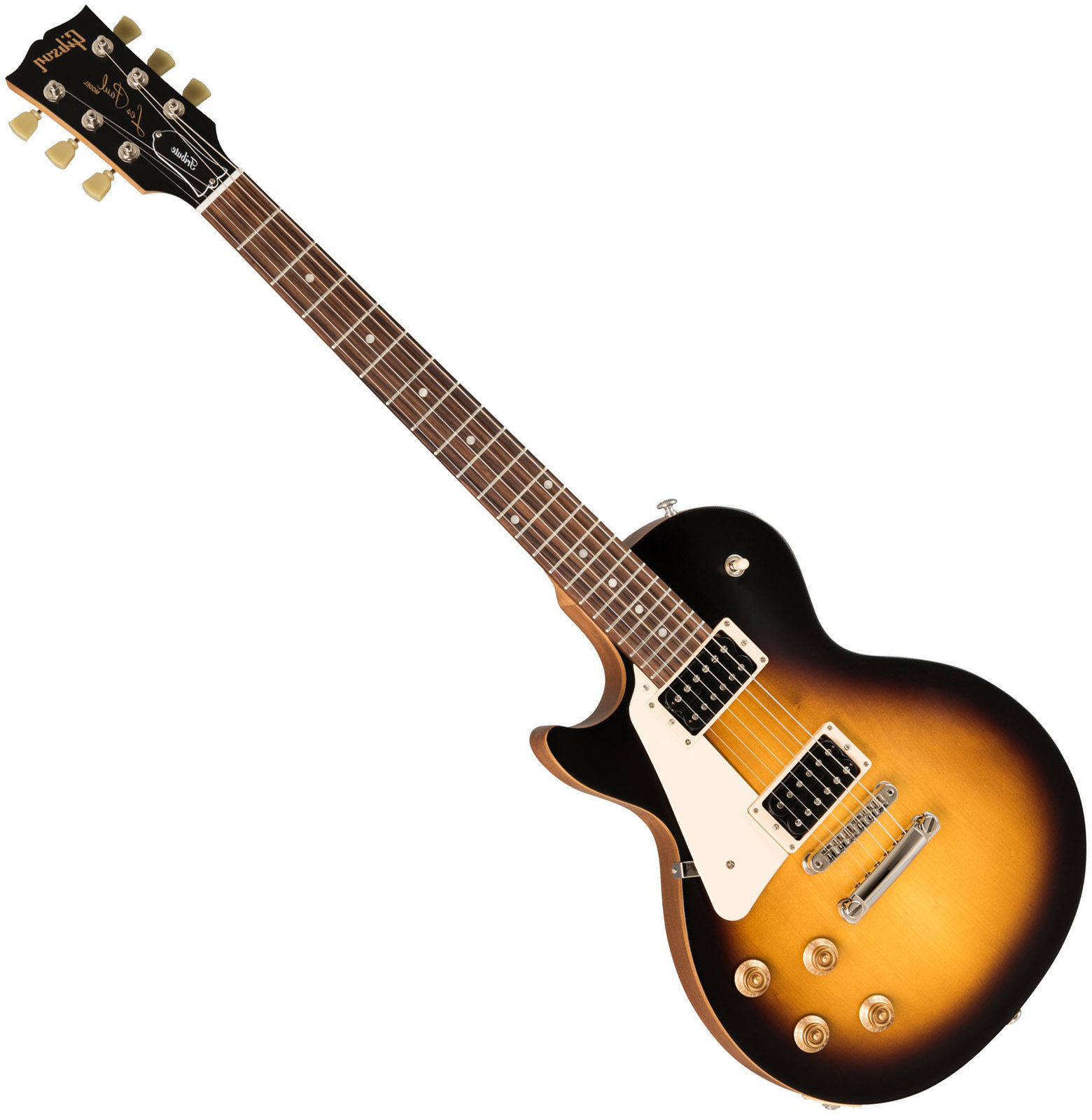 Linkshänder E-Gitarre Gibson Les Paul Studio Tribute 2019 Satin Tobacco Burst Lefty