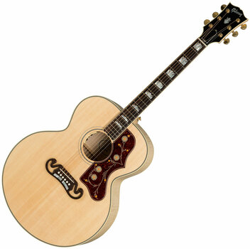 Guitare Jumbo acoustique-électrique Gibson J-200 Standard 2019 Antique Natural - 1