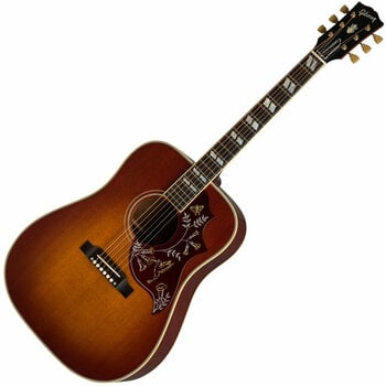 Guitare Dreadnought acoustique-électrique Gibson Hummingbird 2019 Vintage Heritage Cherry Sunburst - 1