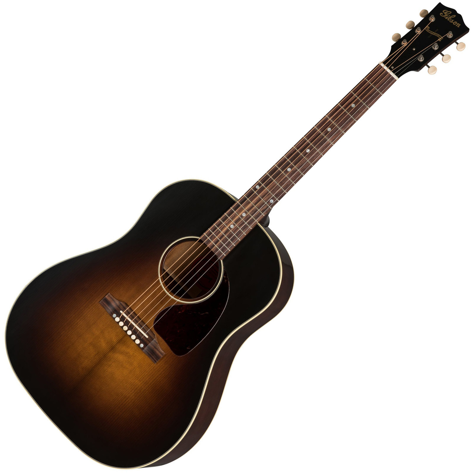 Guitare Dreadnought acoustique-électrique Gibson J-45 2019 Vintage Sunburst