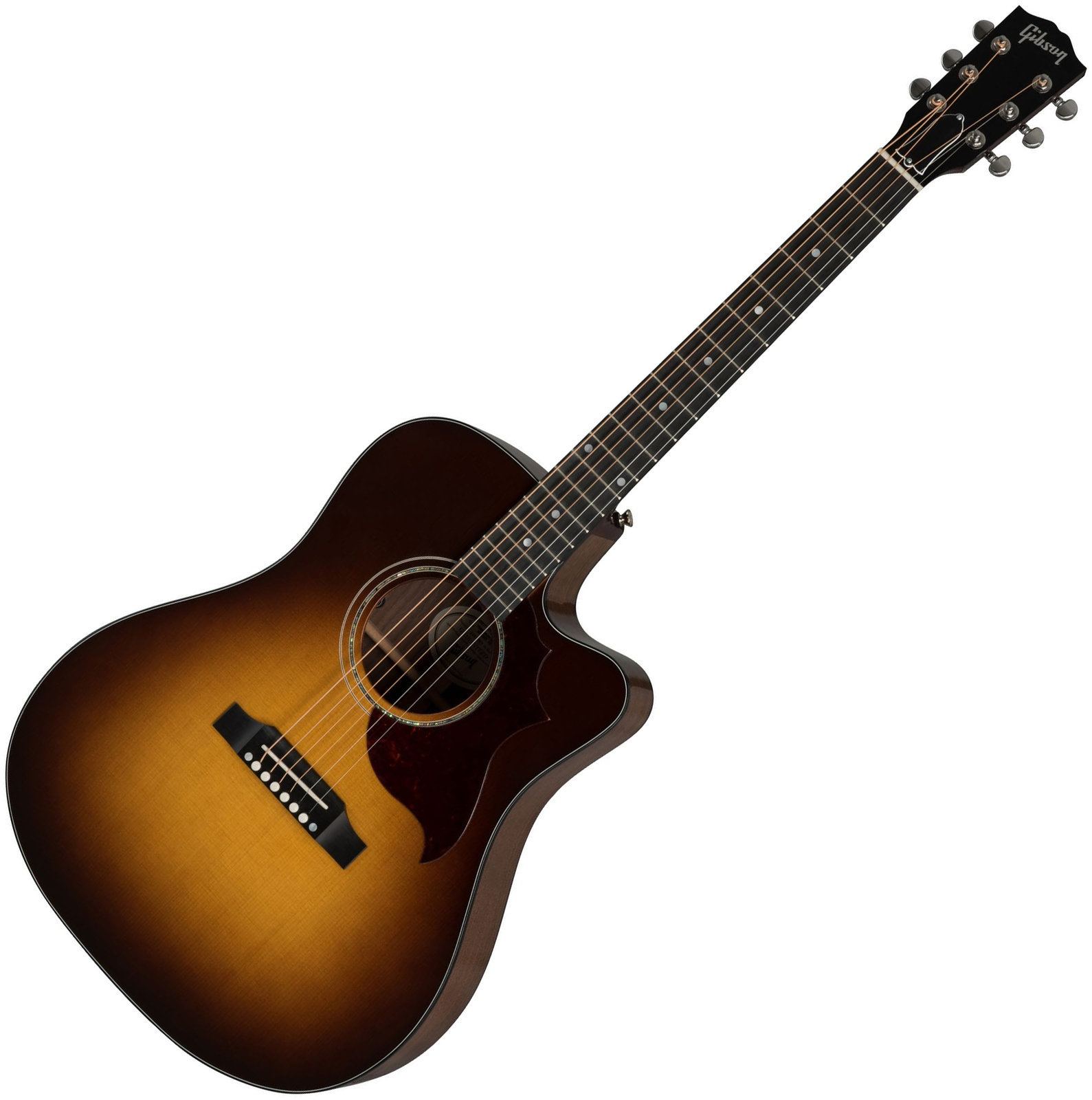Guitare Dreadnought acoustique-électrique Gibson Hummingbird AG 2019 Walnut Burst