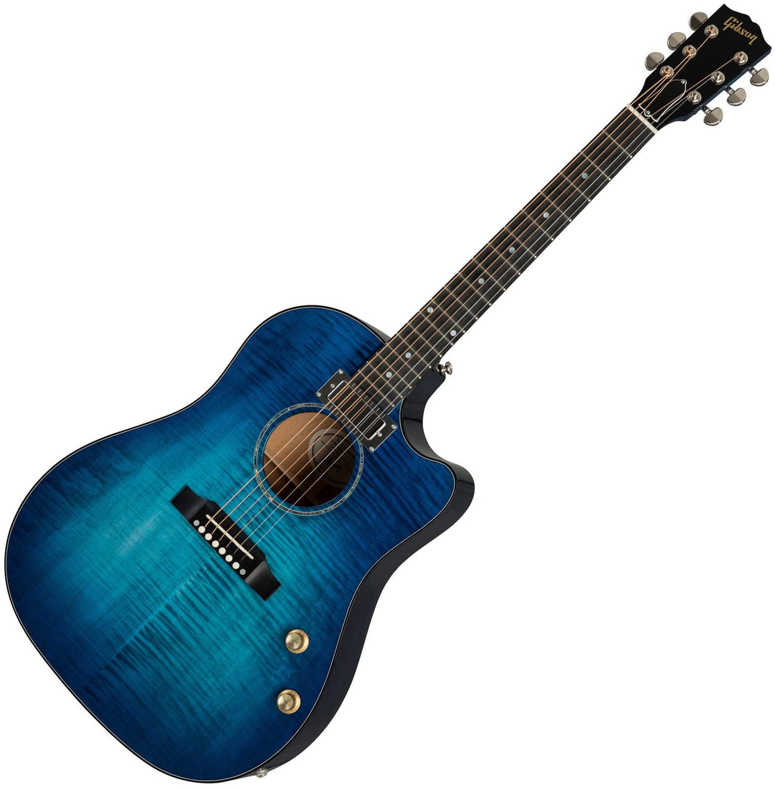 Guitare Dreadnought acoustique-électrique Gibson J-45 Humbucker 2019 Blueberry