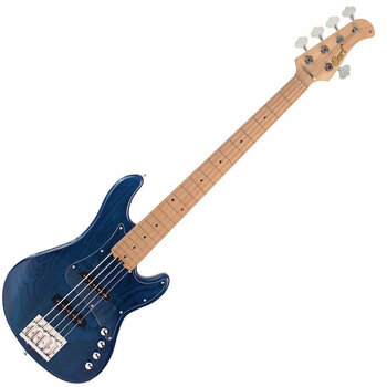 5-saitiger E-Bass, 5-Saiter E-Bass Cort GB75JJ Aqua Blue - 1