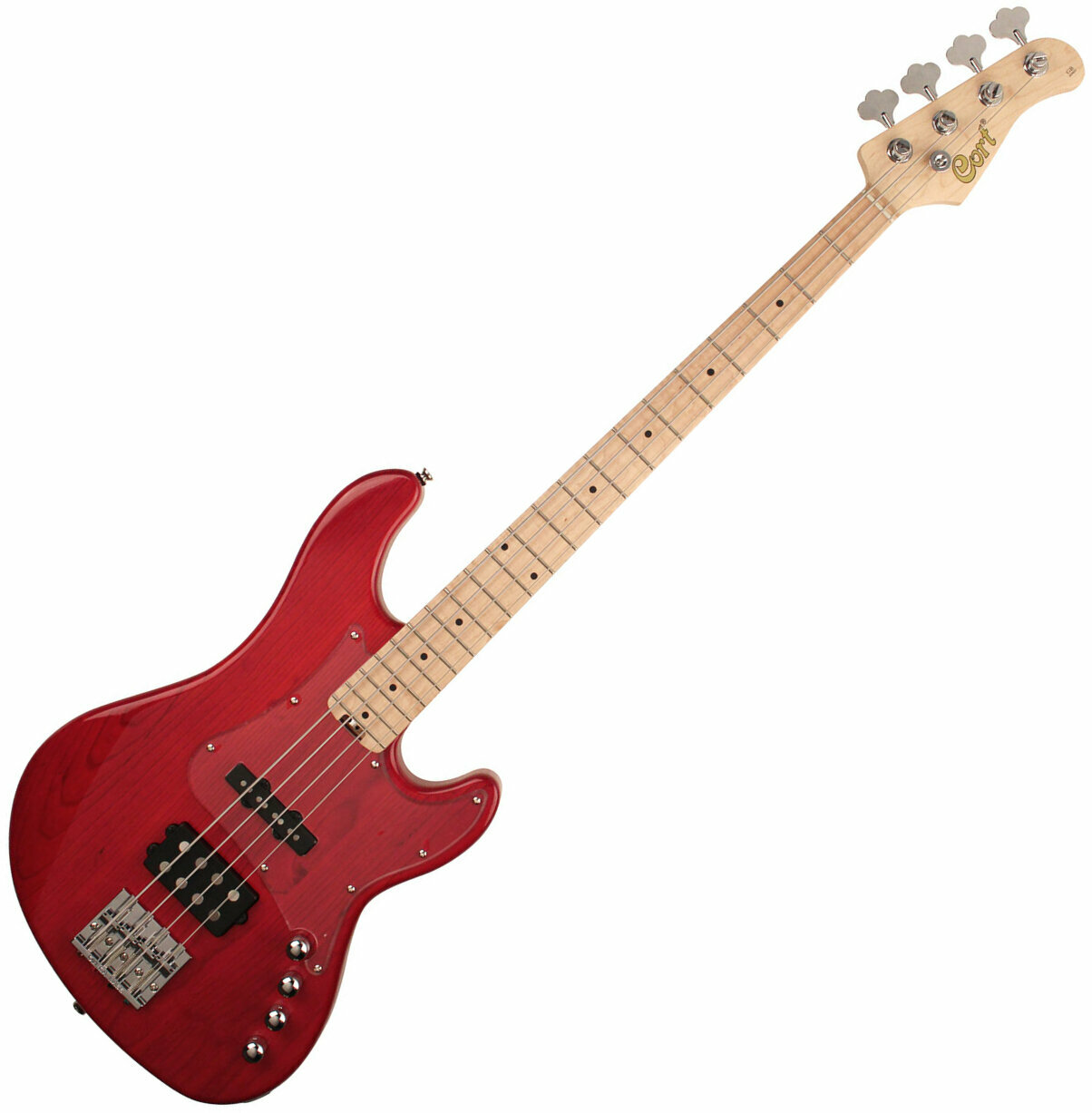 4-string Bassguitar Cort GB74JH Trans Red