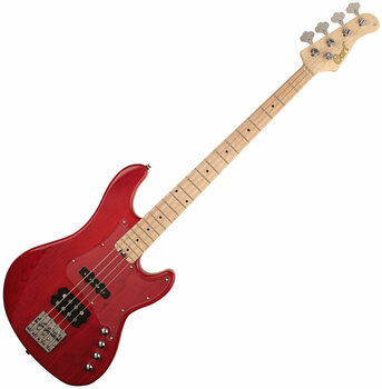 4-string Bassguitar Cort GB74JH Trans Red - 1