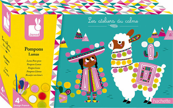 Art și set creativ Janod Lama cu tobe Midi - 1