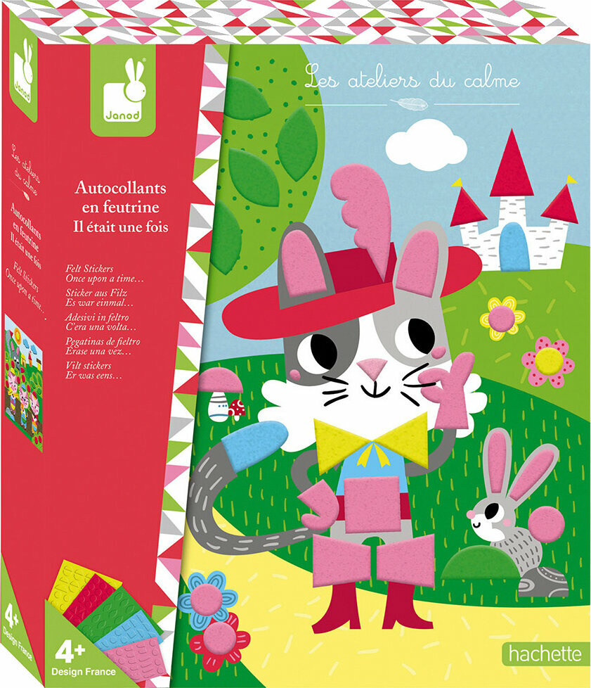 Kunst og kreativt sæt Janod Felt Stickers Fairy Tales Maxi