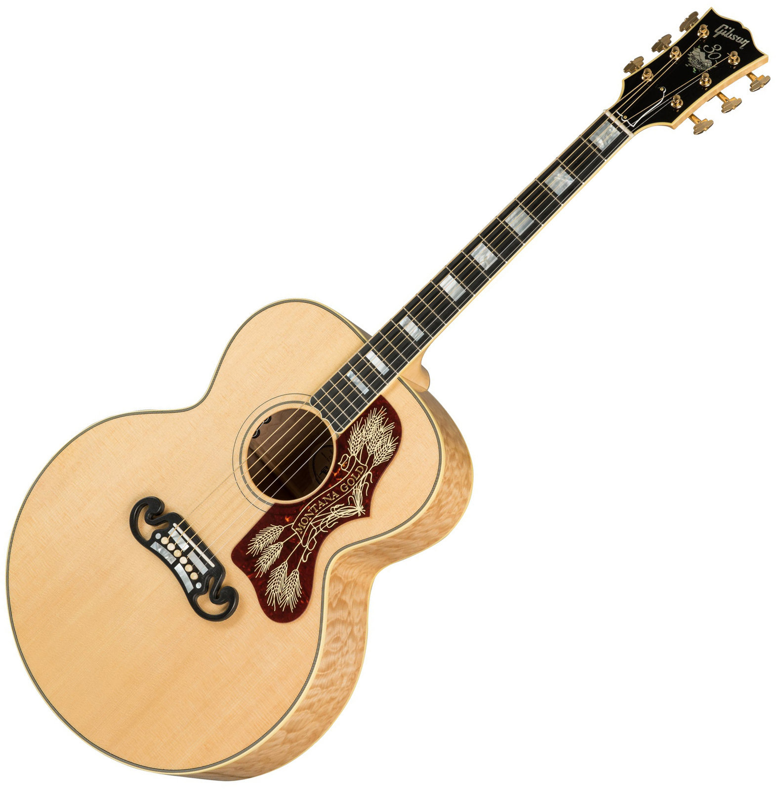 Guitare Jumbo acoustique-électrique Gibson Montana Gold 2019 Antique Natural