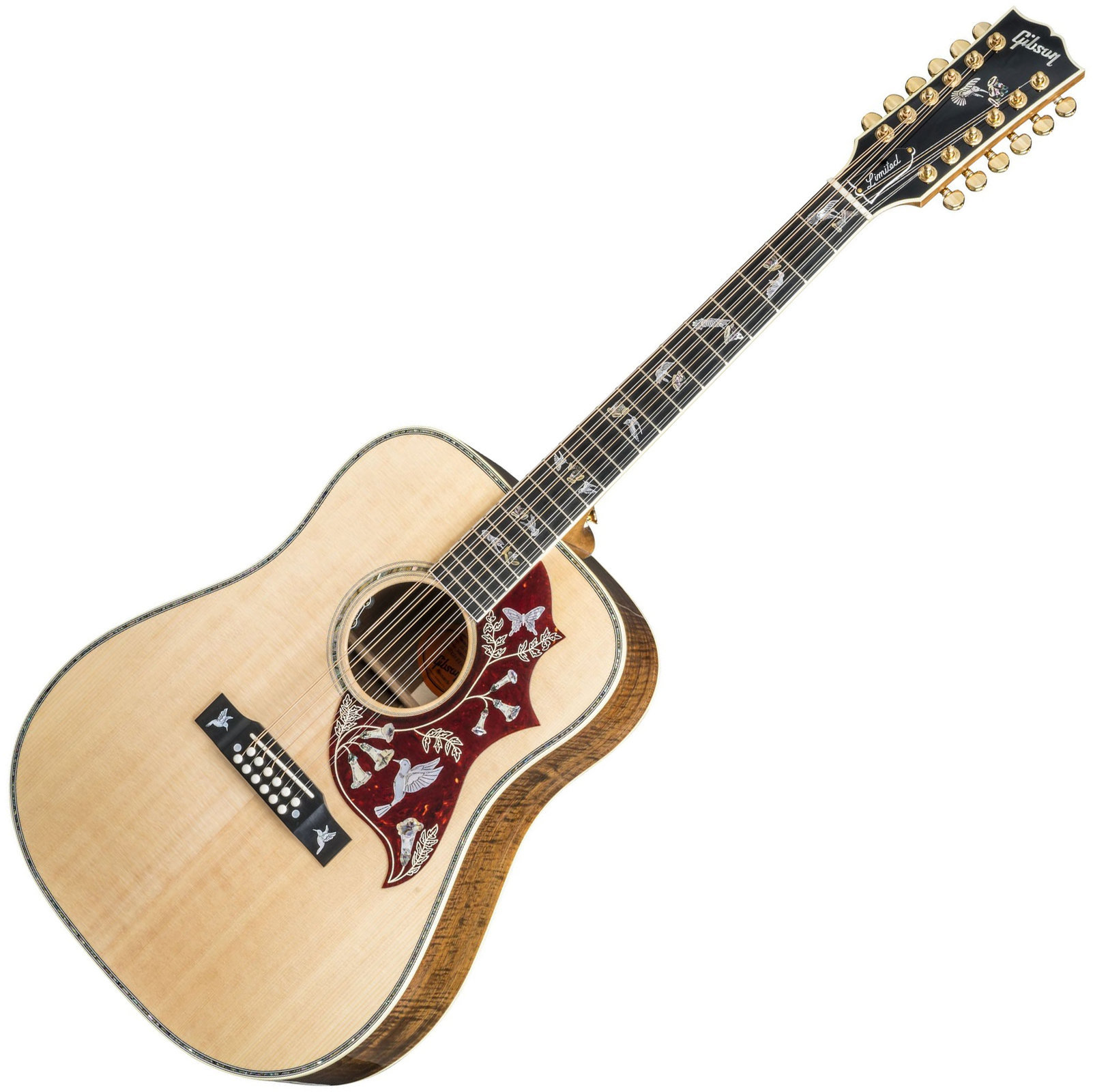 Dreadnought elektro-akoestische gitaar Gibson Hummingbird Custom 2019 Antique Natural
