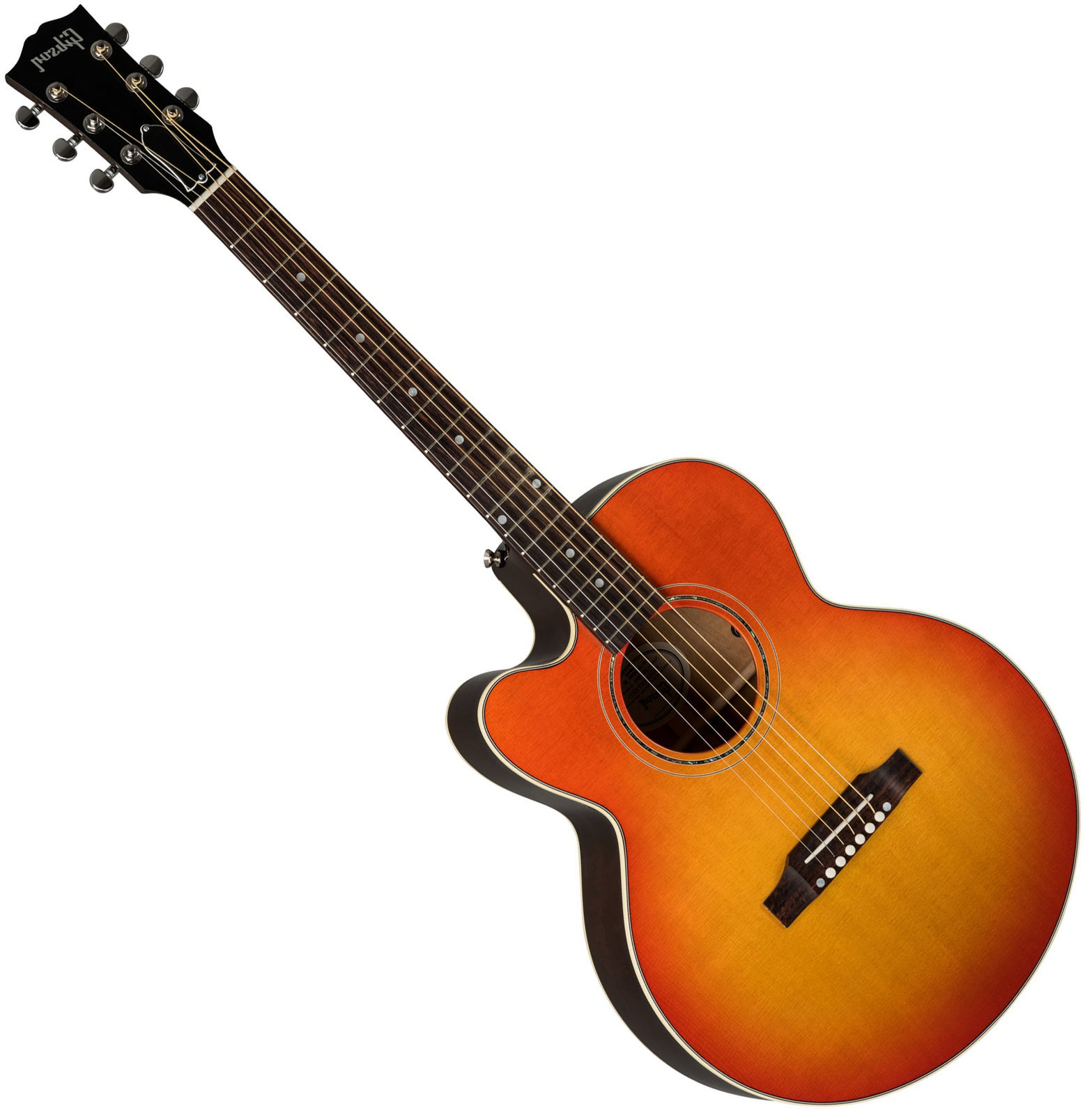 Guitare acoustique-électrique Gibson Parlor AG 2019 Mahogany Light Cherry Burst Lefty