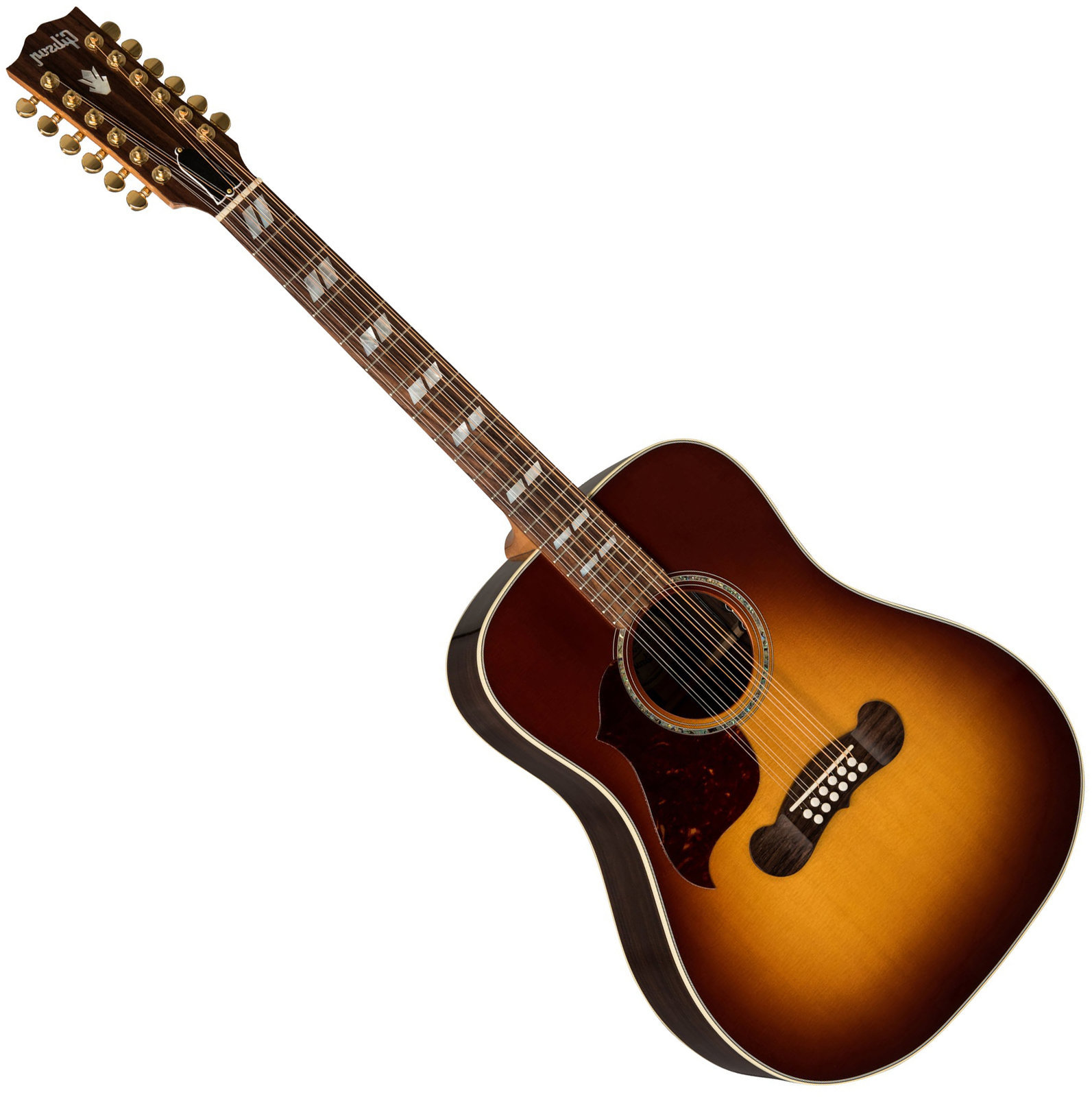 Guitarra eletroacústica de 12 cordas Gibson Songwriter 12 String 2019 Rosewood Burst Lefty