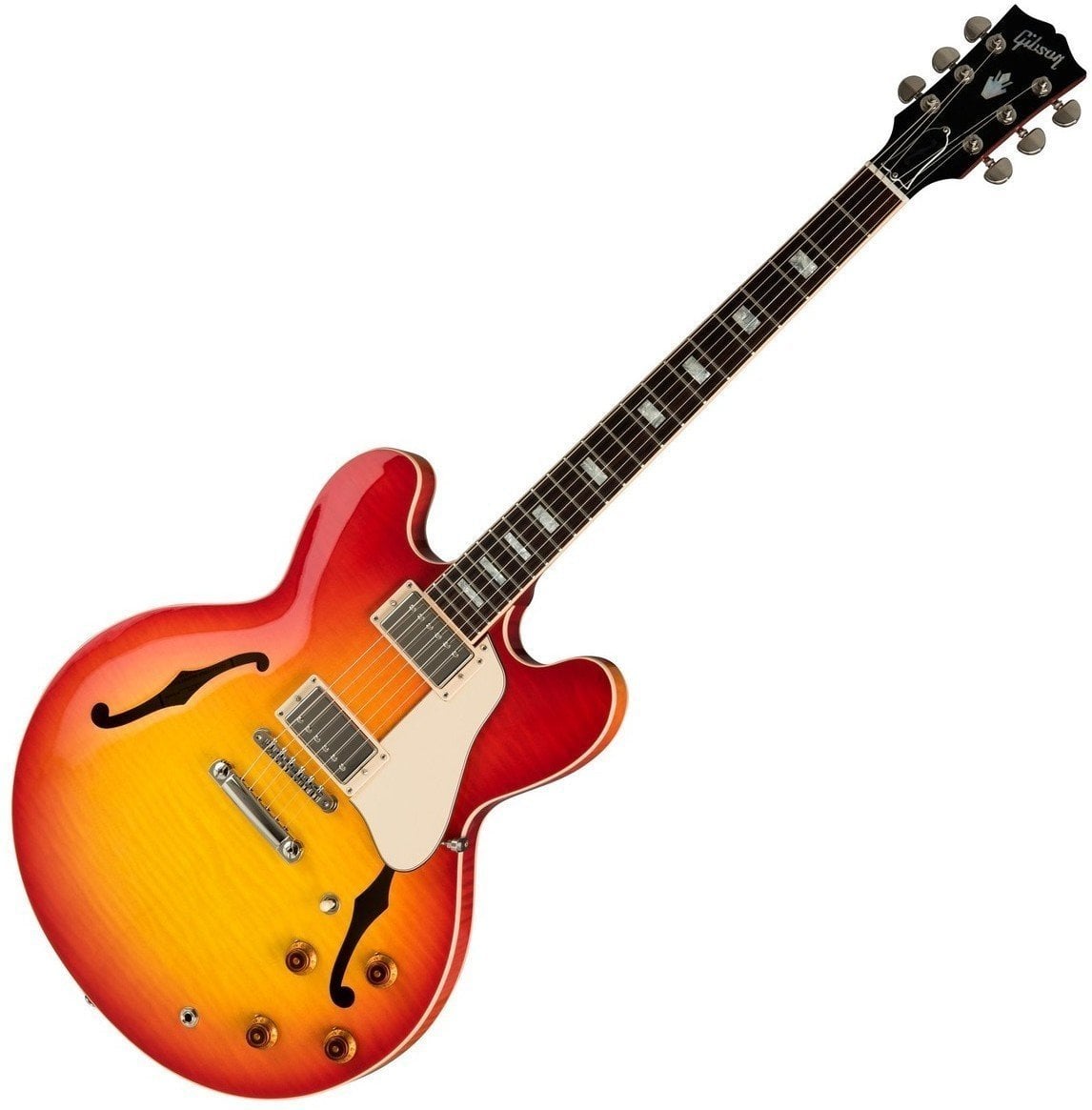 Halvakustisk gitarr Gibson ES-335 Figured 2019 Heritage Cherry
