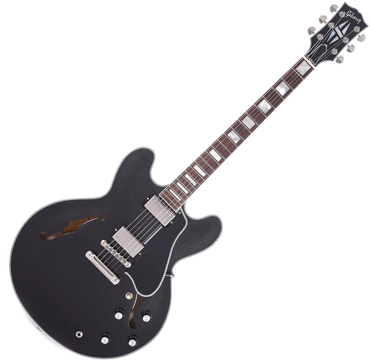 Halvakustisk gitarr Gibson ES-355 Stopbar 2019 Graphite Metallic