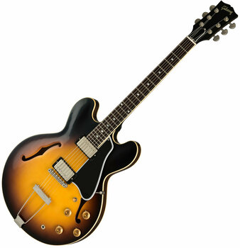 Halvakustisk gitarr Gibson MOD Series 1959 ES-330 2019 Trapeze Vintage Burst - 1