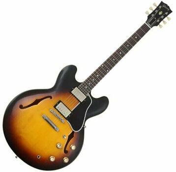 Halvakustisk gitarr Gibson 61 ES-335 Aged 2019 Vintage Burst - 1
