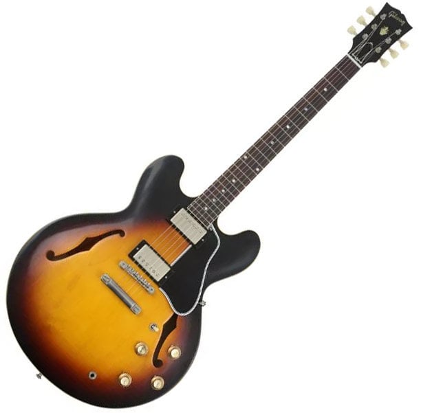 Guitare semi-acoustique Gibson 61 ES-335 VOS 2019 Vintage Burst
