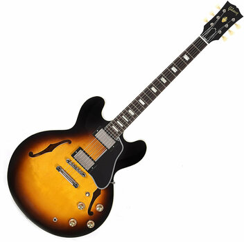 Halvakustisk gitarr Gibson 62 ES-335 Kalamazoo Gloss 2019 Vintage Burst - 1